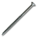 Csh Wood Screw, #8, 3 in, Zinc Plated Stainless Steel Flat Head Square Drive, 2000 PK 0.FSC08300ZN17